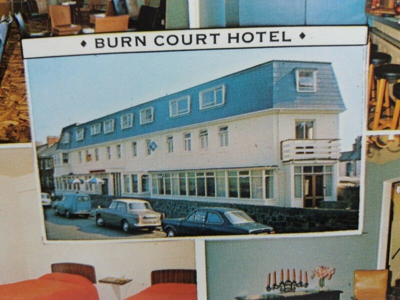 Burn Court Hotel Bude Cornwall New Unused Vintage Postcard 1970s