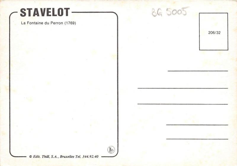 BG5005 stavelot la fontaine du perron   belgium