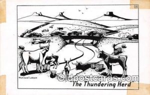 Thundering Herd Hoke Denetsosie, Navajo Indian Artist Cow Unused tape on corners