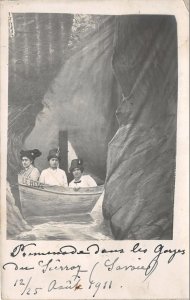 Lot279 le reve women in a boat r. guilleminot glamour  france aix les bains