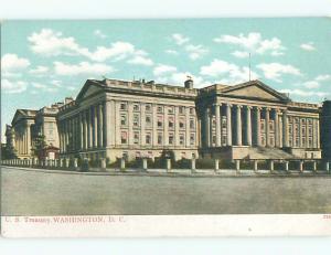 Pre-1907 very early view - US TREASURY BUILDING Washington DC n6519