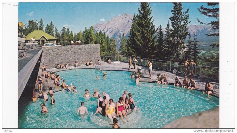 Swimming Pool , Upper Hot Springs , BANFF , Alberta , Canada , 50-60s