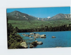 Postcard Mt. Katahdin From Sandy Stream Pond, Maine