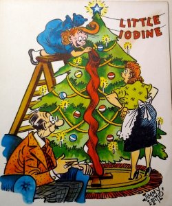 Little Iodine Christmas Greeting Card Comics 1951 King Features Jimmy Hatlo