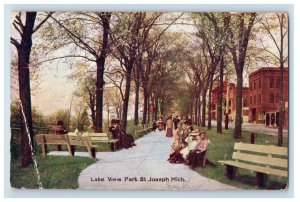 C1910 Lake View Park St Joseph Mich. Postcard F93S
