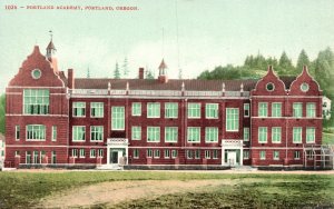 Vintage Postcard 1910s Portland Academy Portland OR Oregon