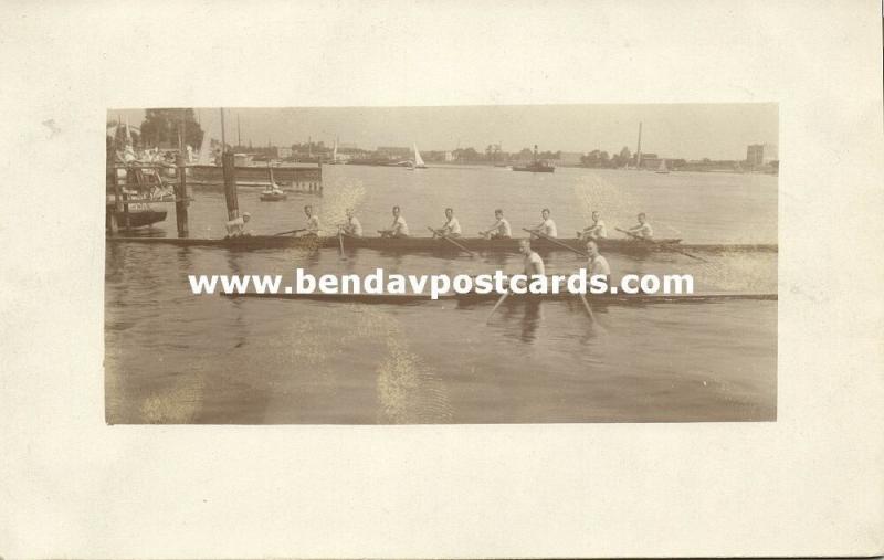 poland, SZCZEZIN STETTIN, Stettiner Regatta, Rowing (1925) RPPC