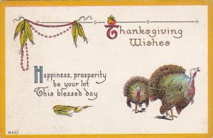 Thanaksgiving Wishes Turkeys and Corn