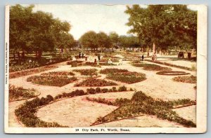 1907 City Park  Fort Worth  Texas   Postcard