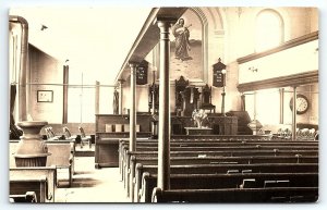 c1910 RICHLANDTOWN PENNSYLVANIA ST JOHNS UCC LUTHERAN CHURCH RPPC POSTCARD P4317