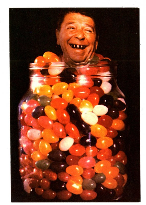 The National Bean, 1981 Alfred Gescheidt Humour, President Reagan, Jelly Beans