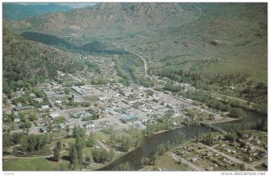 GRAND FORKS, British Columbia, Canada, 1940-1960's; Aerial View