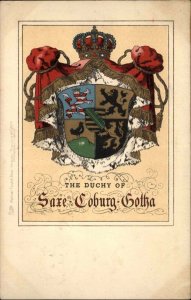 Tuck British Dynasty Saxe-Coburg-Gotha Duchy Heraldic Insignia c1905 PC