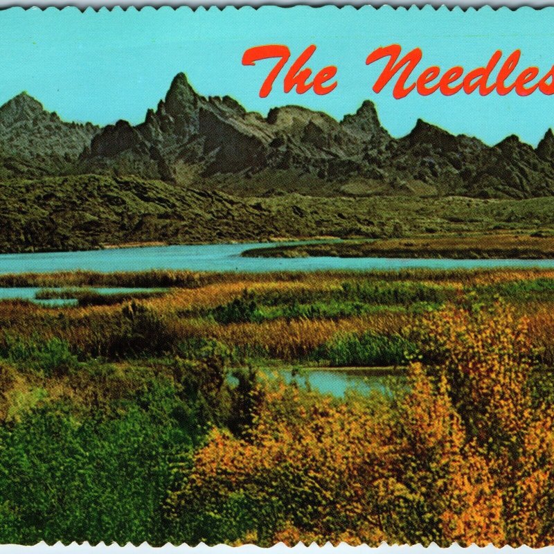 c1970s Topock, AZ The Needles Rock US Highway Route 66 Colorado River 4x6 PC M13