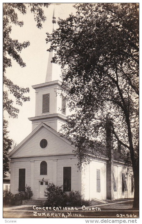 RP; Congregtional Church, ZUMBROTA, Minnesota, PU-1939