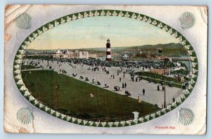Devon England Postcard Plymouth Hoe Tower Park Road Building View c1910 Antique