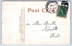 CEDAR POINT, OH Ohio ~ LARGEST DANCE FLOOR on Lake Erie 1907 Postcard