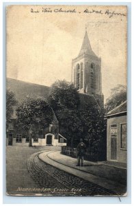 1909 The Great Church (De Grote Kerk) Monnickendam Netherlands Postcard