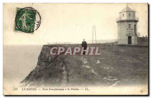 Old Postcard Le Havre Post semaphore has the Cliff