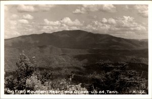 Big Frog Mountain Lake Ocoee Cherokee National Forrest Tennessee Vintage RPPC