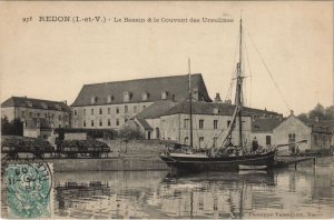 CPA Redon Le Bassin et le Couvent des Ursulines (1236680)