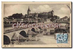 Postcard Old Gien View Of The Chateau