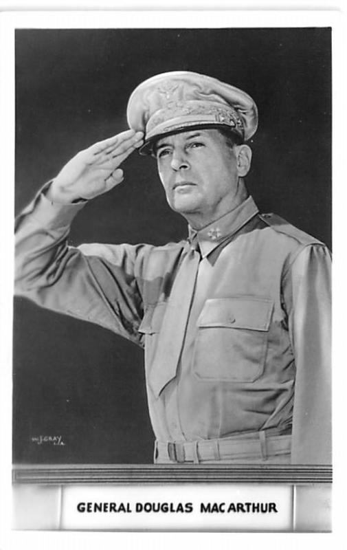 Military Post Card Old Vintage Antique Postcard General Douglas MacArthur Unused