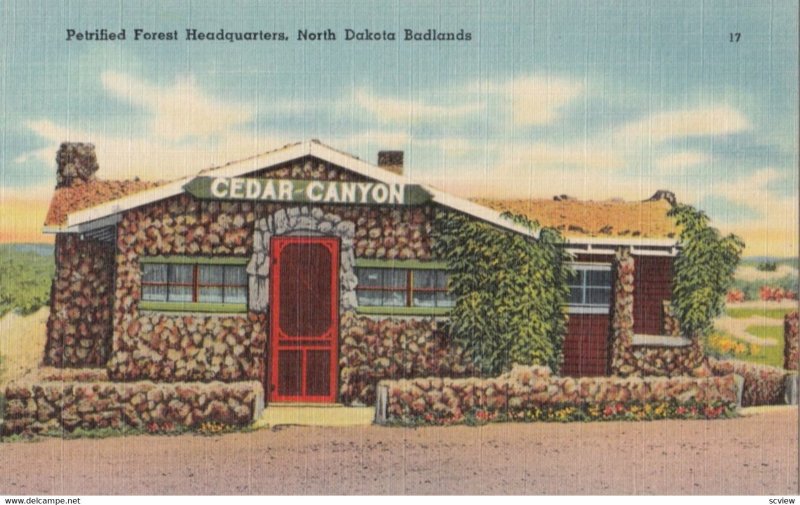 BADLANDS, North Dakota , 1930-40s ; Petrified Forest Headquarters
