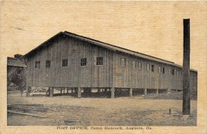 Augusta Georgia 1919 WWI Postcard Camp Hancock Post Office