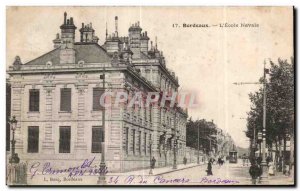 Old Postcard The Ecole Navale Bordeaux