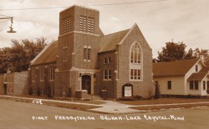 Minnesota Lake Crystal First Presbyterian Church Real Photo