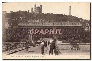 Postcard Old Bridge Lyon Courthouse