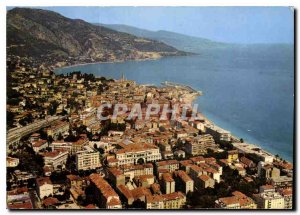 Modern Postcard The wonderful sites of the French Riviera Menton M aerial vie...