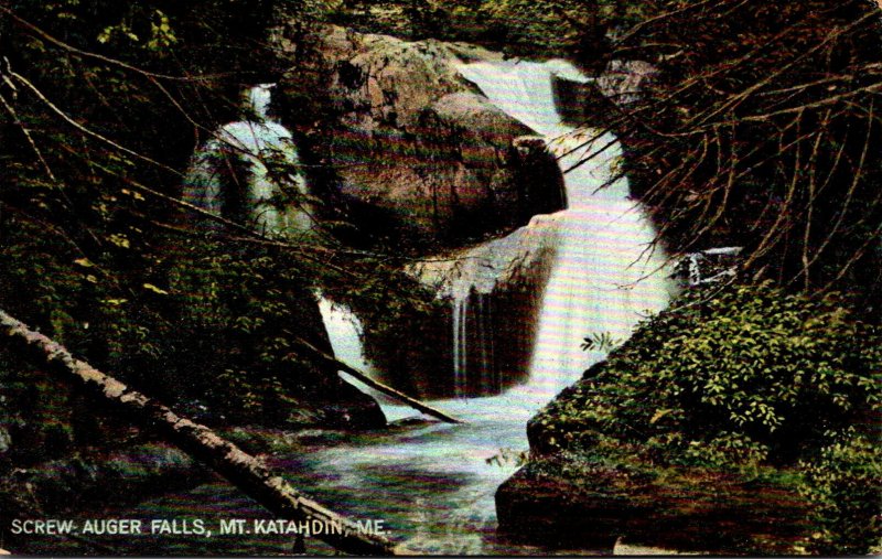 Maine Mount Katahdin Screw-Auger Falls 1909