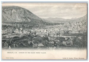 c1905 Aerial View Looking Up Grand Trunk Valley Berlin New Hampshire Postcard