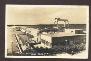 RPPC WHEELER DAM ALABAMA TENNESSEE RIVER VINTAGE REAL PHOTO POSTCARD