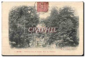 Old Postcard Juvisy See you Chateau park hunting