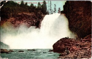 Snoqualmie Falls Washington Postcard Edward H. Mitchell Scenic View Posted 1913