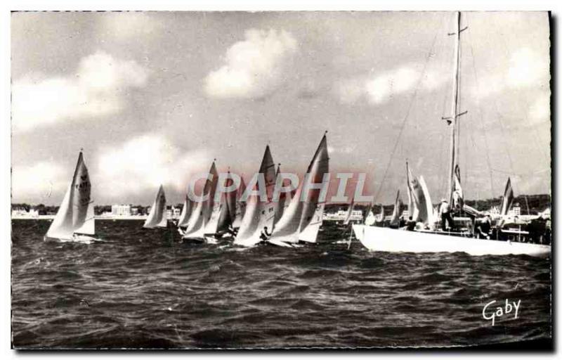 Postcard Modern Boat Sailboat Regattas Sea dating