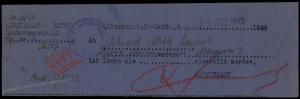 3rd Reich Germany 1943 Arbeitsamt Litzmannstadt-Getto Work Notice 83945