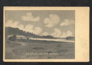 BURTON OHIO PUNDERSON LAKE VINTAGE POSTCARD 1910