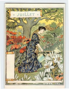 Postcard July, La Belle Jardinière, Museum of Arts and Crafts Hamburg, Germany