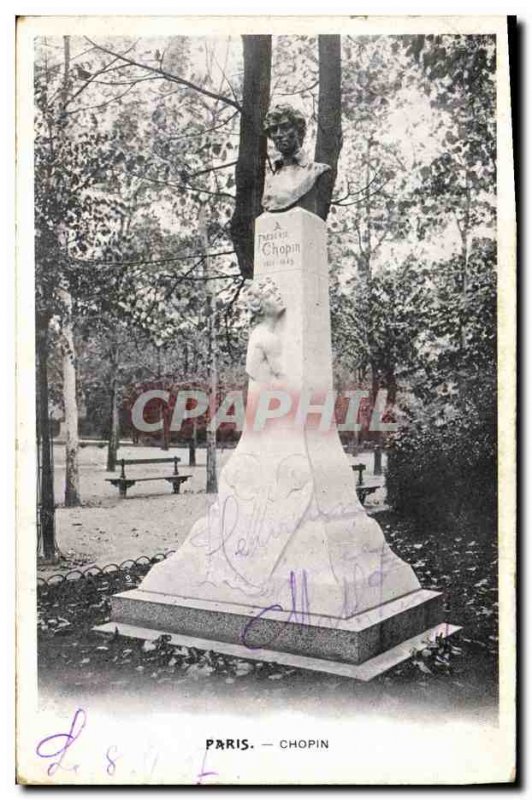 Old Postcard Paris Chopin