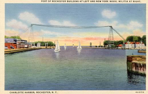 NY - Rochester. Charlotte Harbor. Port of Rochester Building, NY Naval Militia