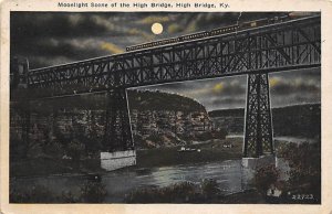 Moonlight scene of the high bridge High Bridge KY