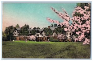 c1950's Sedgefield Inn Greensboro North Carolina NC Handcolored Postcard