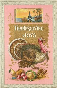 Thanksgiving Joys, Turkey, Church, Pumpkin, Samson Brothers No. 33A