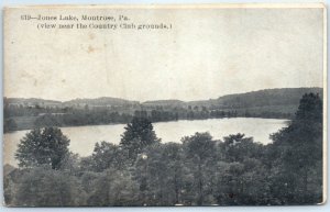 M-59902 Jones Lake view near the Country Club grounds Montrose Pennsylvania