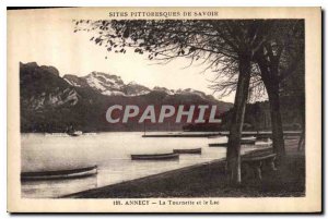 Postcard Old Annecy and La Tournette Lake