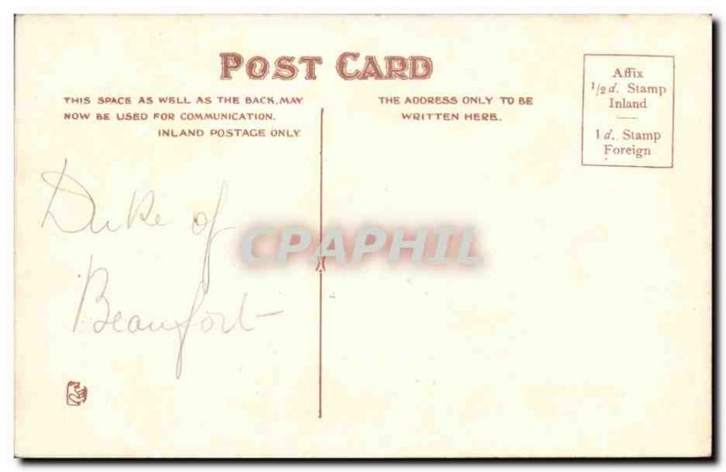 Great Britain Great Britain Old Postcard Beaufort Chepstow castle
